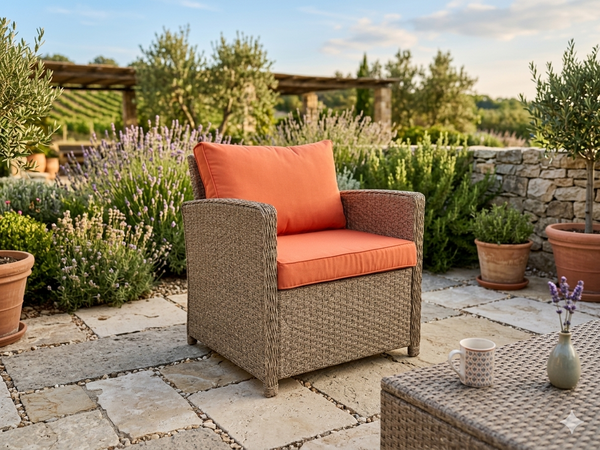 RATTAN WICKER CONSERVATORY OUTDOOR GARDEN FURNITURE DINING SET CORNER SOFA TABLE BEIGE NAURTUAL