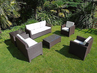 NEW RATTAN WICKER CONSERVATORY OUTDOOR GARDEN FURNITURE SET