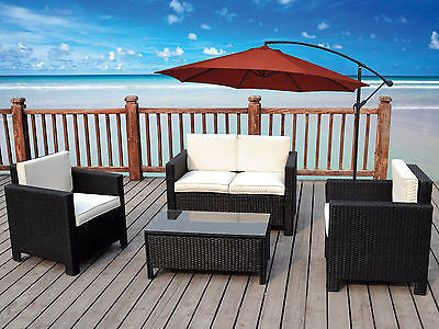 NEW RATTAN WICKER CONSERVATORY OUTDOOR GARDEN FURNITURE SET