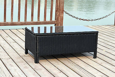 NEW TWIN RATTAN WICKER CONSERVATORY OUTDOOR GARDEN FURNITURE SET