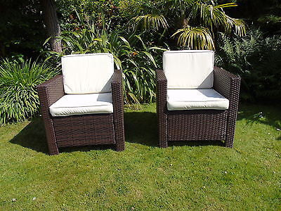 NEW RATTAN WICKER CONSERVATORY OUTDOOR GARDEN FURNITURE SET