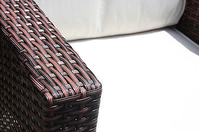 RATTAN WICKER CONSERVATORY OUTDOOR GARDEN FURNITURE PATIO CUBE TABLE CHAIR SET