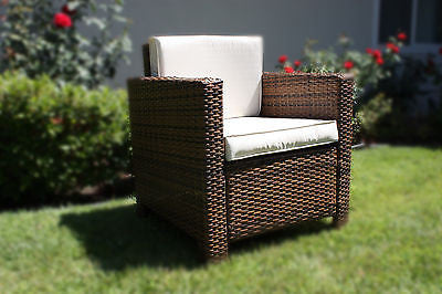 NEW RATTAN WICKER CONSERVATORY OUTDOOR GARDEN FURNITURE SET