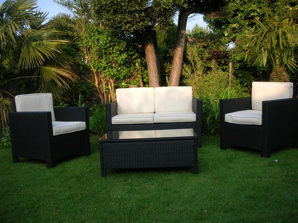 RATTAN WICKER OUTDOOR GARDEN FURNITURE SET